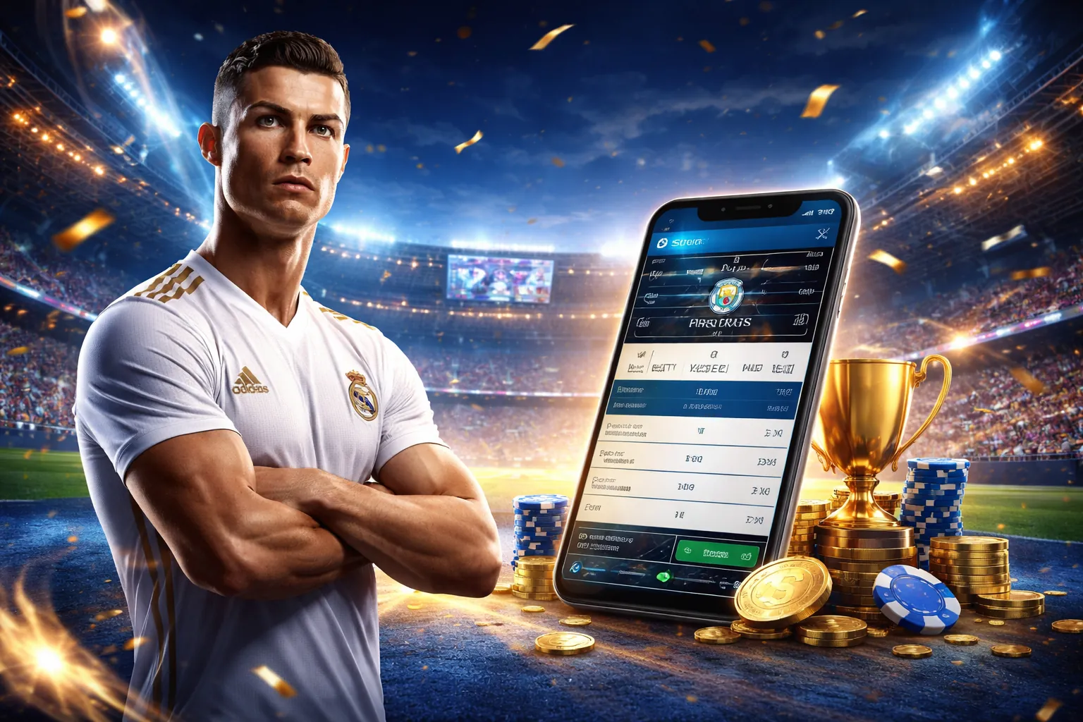 Sân vận động thể thao sôi động với tỷ lệ cá cược Onebet88